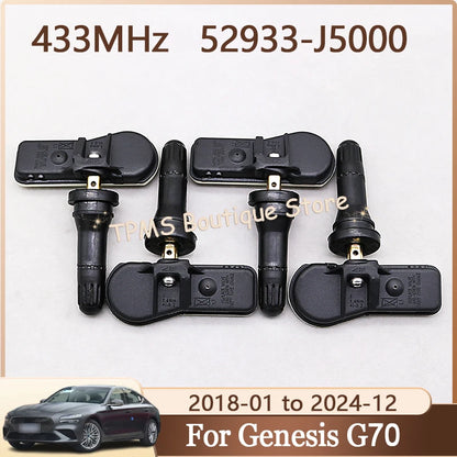 433MHz 52933-J5000 52933J5000 TPMS Sensor For Genesis G70 2017-2025 Car Wheel Tire Pressure Monitor System Replacement Parts
