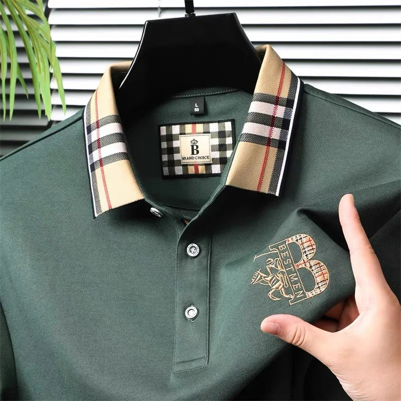 Exquisite Pony Embroidered Comfortable Polo Shirt Fashion Men's Brand Hot Selling Breathable Short Sleeves in the Summer of 2026