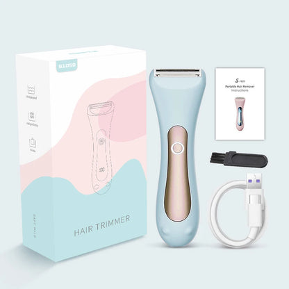 Wet & Dry electric Epilator for Legs and Body, IPX7 Waterproof, Portable Female Shaver Lady Bikini Trimmer Facial Hair Remover