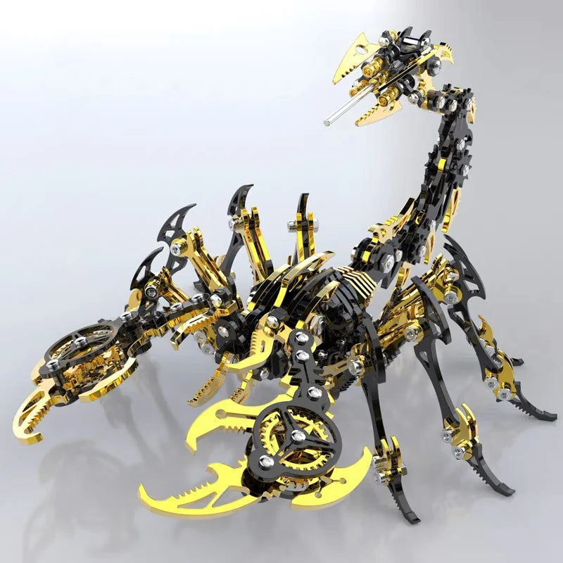 3D Metal Puzzle for Adults, Mechanical Scorpion Insect Model Kit, DIY Metal Building Puzzle Set, Assembly Toy Gift for Men Boys