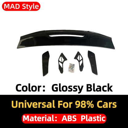Rear Air Deflector Spoiler Wing Sport Tail Airfoil Tuning Accessories Universal Sedan Cars 125cm Fit Mostly Vehicle MAD Style