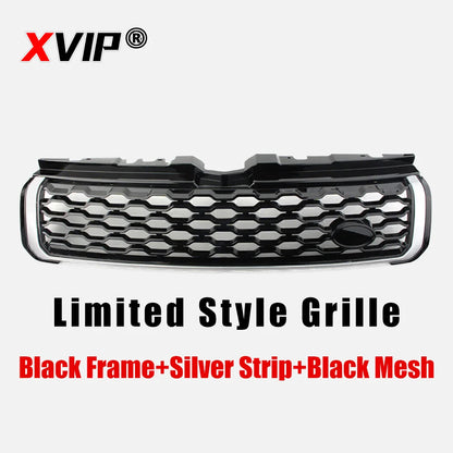 XVIP Front Grille Limited Style Honeycomb Mesh Vent Trim Replacement Parts For Land Rover Range Rover Evoque L538 2011-2019