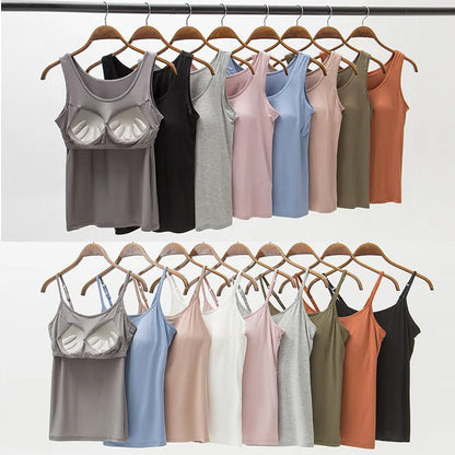 NHKDSASA Seamless Lingerie Women Vest Solid Crop Top Push Up Padded Bralette Woman Vest Basic Comfortable Soft Underwear 4XL