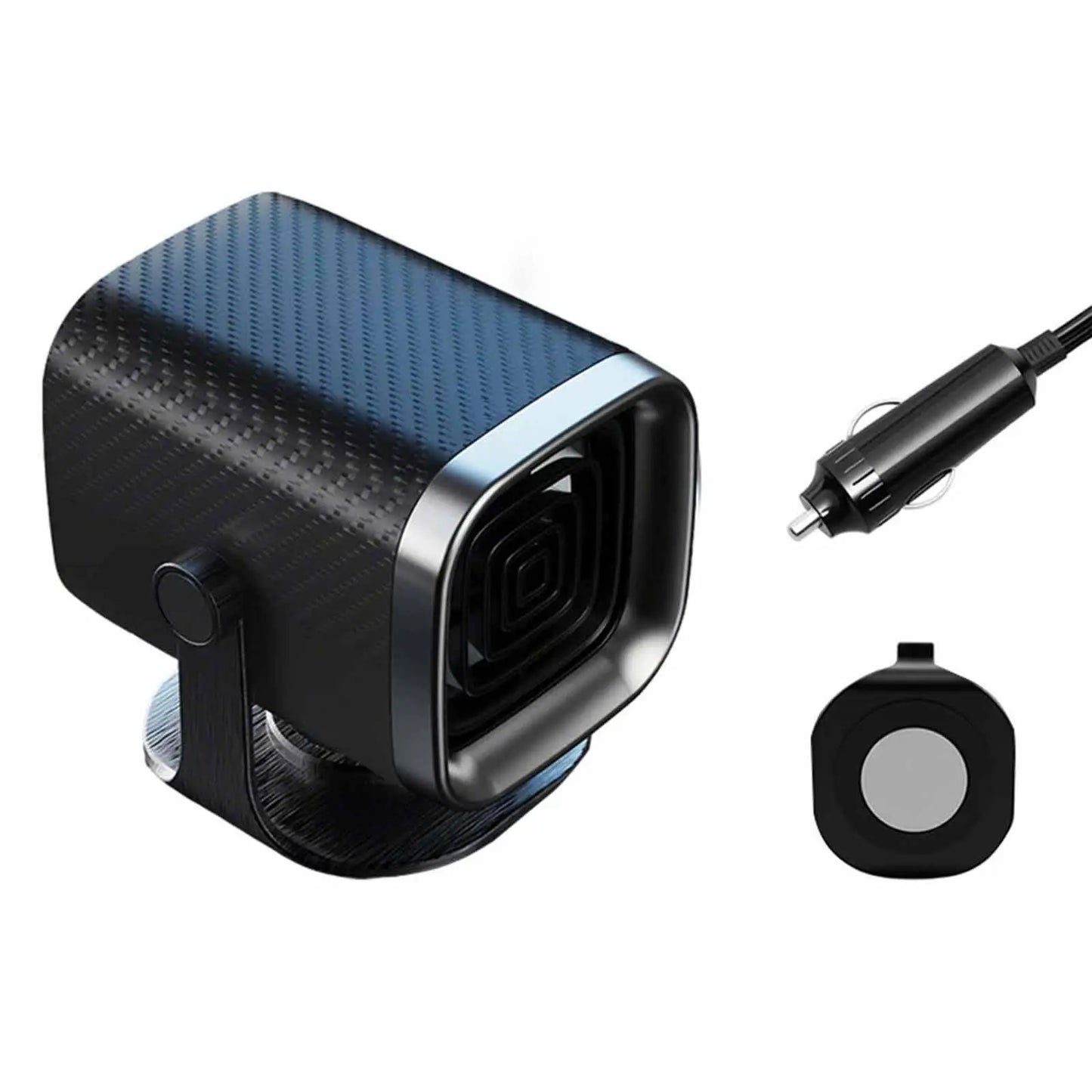 Mini Fan Heater with 360 Rotation Portable Car Electric Heater for Defogging and Defrosting Winter Windscreens