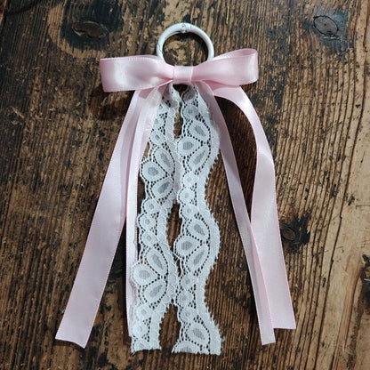 1Pair Fashion Lace Bow Boot Charms Tassel Ribbon DIY Shoe Charms Decor Removable Boot Accessories for Hat Hair Clothing
