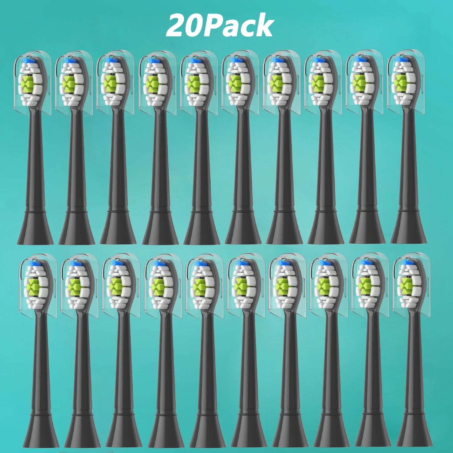 4-20pcs Replacement Toothbrush Heads Compatible with Philips Soft Replacement Electric Brush Head 4100 6500 6100 7500 5