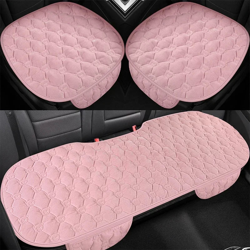 Cushion Thickened Warm Front Single Seat Square Cushion Rear Row Long Cushion Car Seat Cover Seat Covers for Cars Full Set Jdm