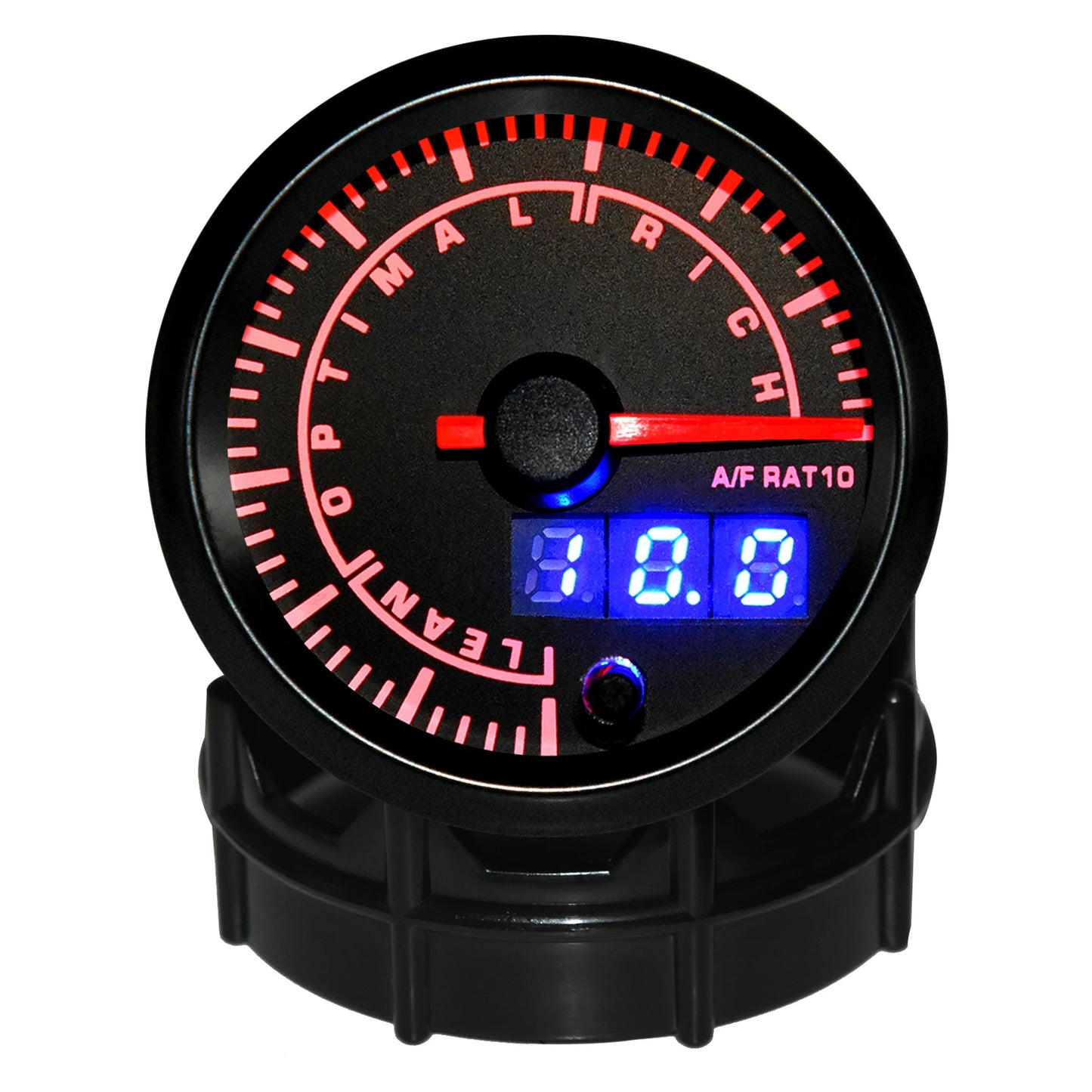 2" 52mm 7 Color LED Dual Display Gauge Boost PSI Boost BAR Water / Oil Temp Oil Pressure Voltmeter Air Fuel Ratio EGT Tachometer