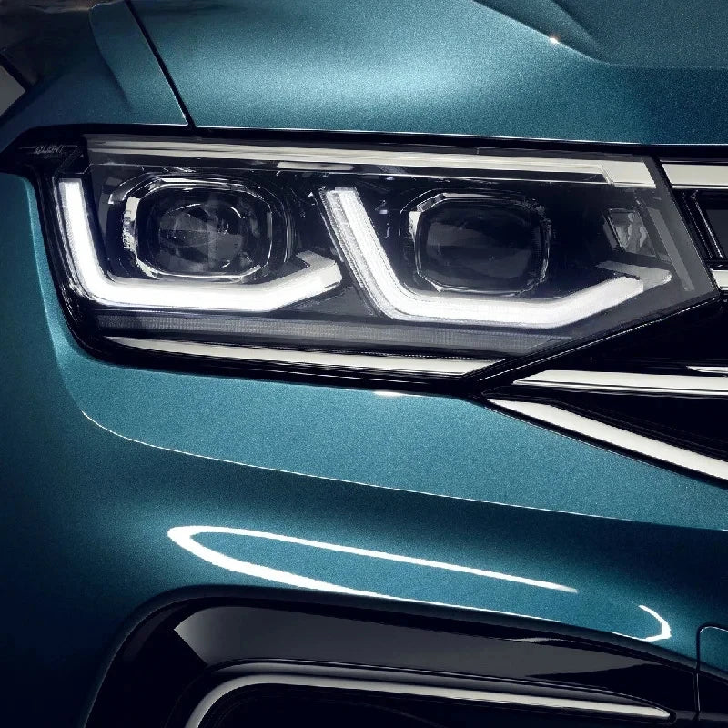 2 Pcs For Volkswagen VW Tiguan R Line Facelift 2020 2021 Car Headlight Tint Smoked Black Protective Film Transparent TPU Sticker