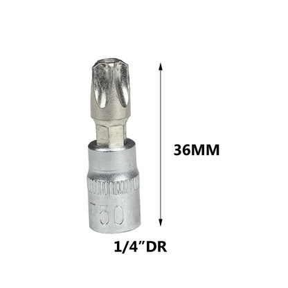9pcs/set 5 Point Star Torx Screwdriver Bit Drive Socket Pentalobe TS10 TS15 TS20 TS25 TS27 TS30 TS40 TS45 TS50 Tools