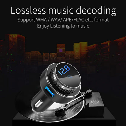 Car Kit FM Transmitter Hands Free QC3.0 USB Charger MP3 Player Bluetooth-compatible for Outdoor Parts Personal Car Accessories