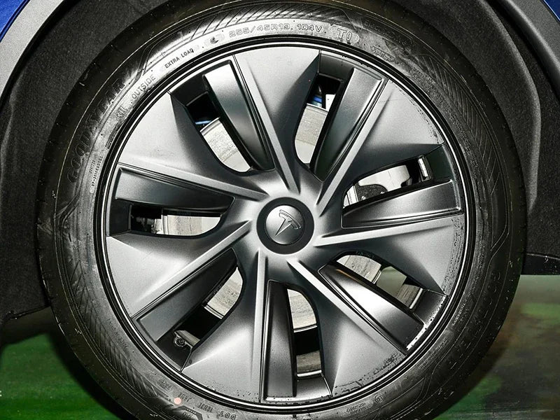for Tesla Model Y X S Original Auto Accessories 4pcs/set 56mm Tesla Model 3 Model Y Original Covers Hub Caps Wheel Center Caps