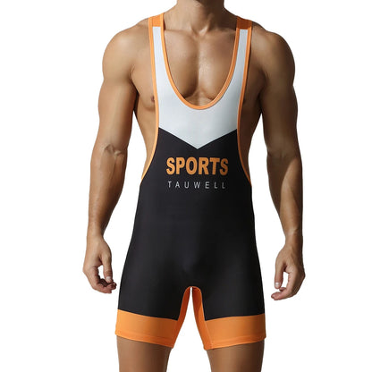 Men's one-piece shapewear, one-piece vest, high elasticity, tight fitting sports and fitness one-piece swimsuit