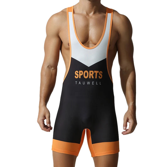 Men's one-piece shapewear, one-piece vest, high elasticity, tight fitting sports and fitness one-piece swimsuit