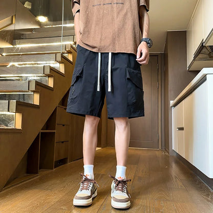 Men's Casual Cargo Shorts for Summer Edgy Street Style Quick Dry Comfortable Outdoor Workout Shorts