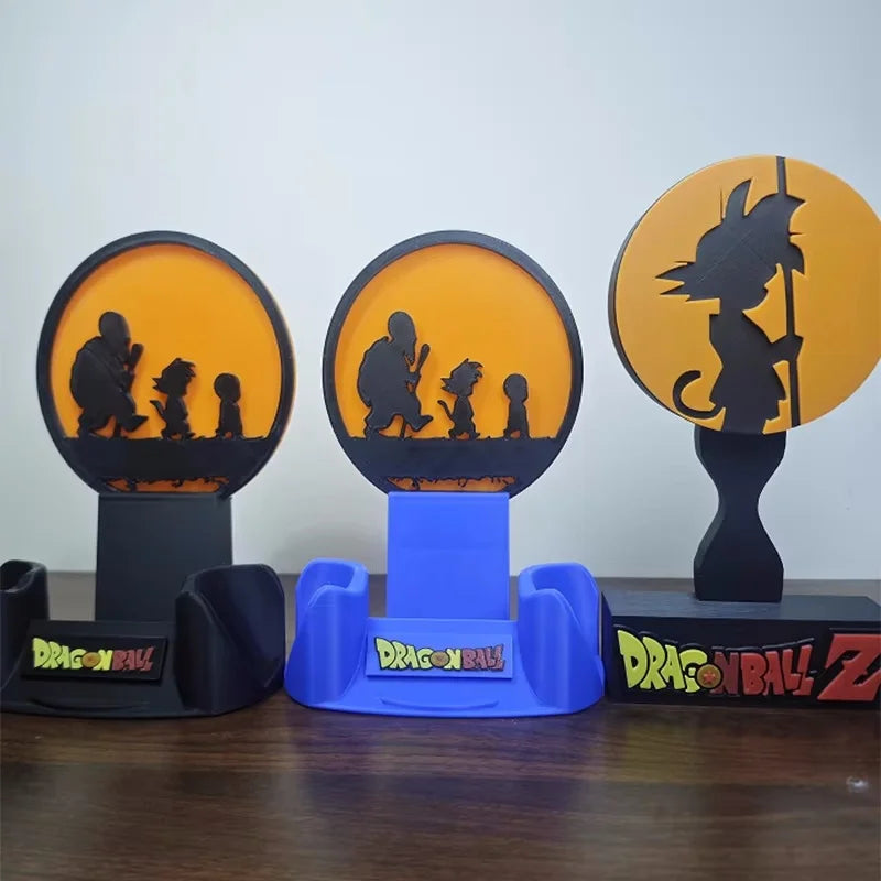 Anime Dragon Ball Z Figure Goku Ps5 Game Controller Stand Creative Headphones Bracket Desktop Ornaments Toy Gifts Handle Bracket