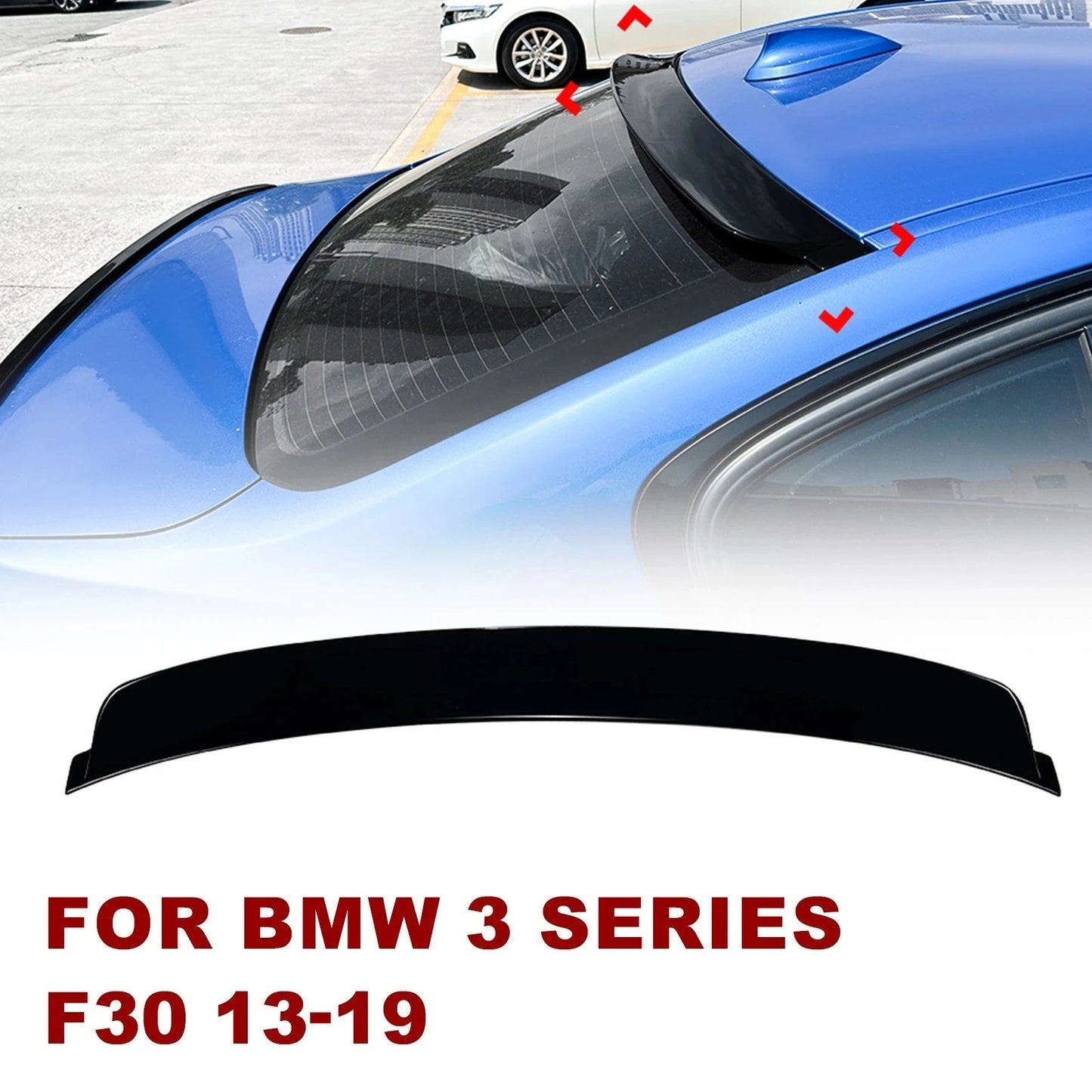 Glossy Black Car Roof Spoiler Rear Window Upper Wing Tail Lip For BMW 3 Series F30 2013 2014 2015-2019