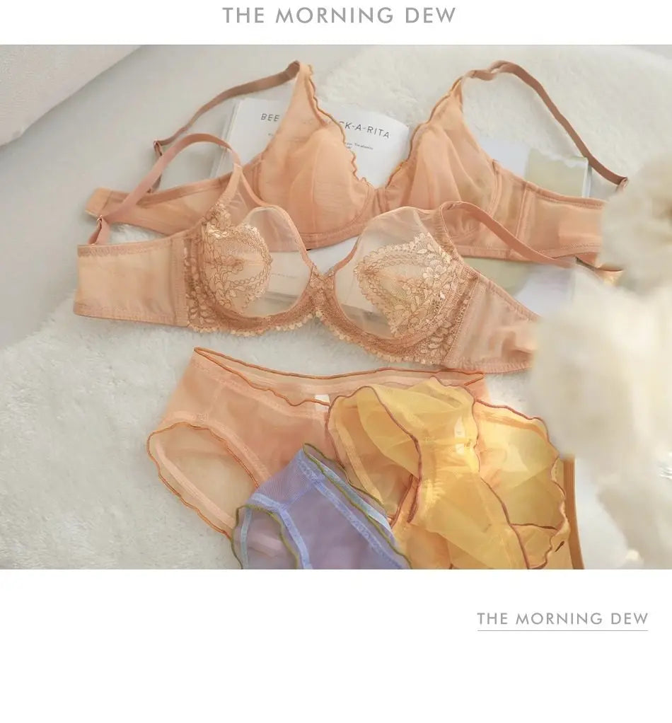 Women Summer Lingerie Set Push Up Bra Comfort Lift Seamless Push Up Bra for Women Full Cup No Underwire Ultra Thin Bra S-2XL Hot