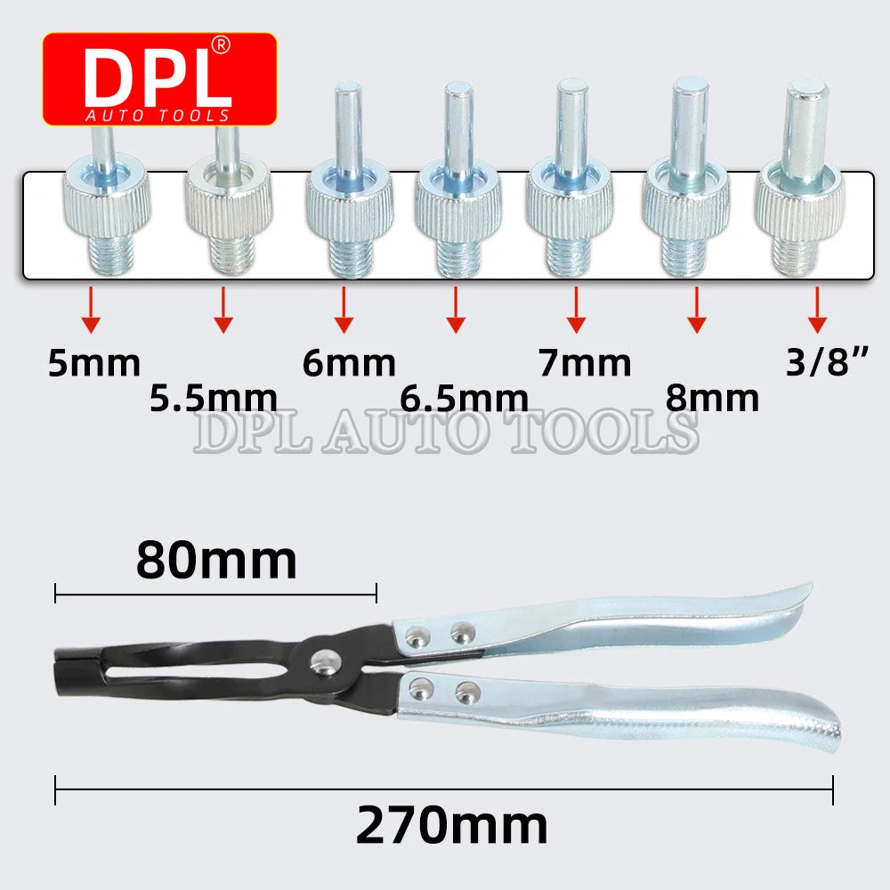 11PCS Valve Seal Removal Tool Disassembly Pliers, Equipped with a Variety of Socket Sizes, Fits Most Engine Valves