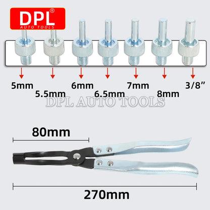 11PCS Valve Seal Removal Tool Disassembly Pliers, Equipped with a Variety of Socket Sizes, Fits Most Engine Valves