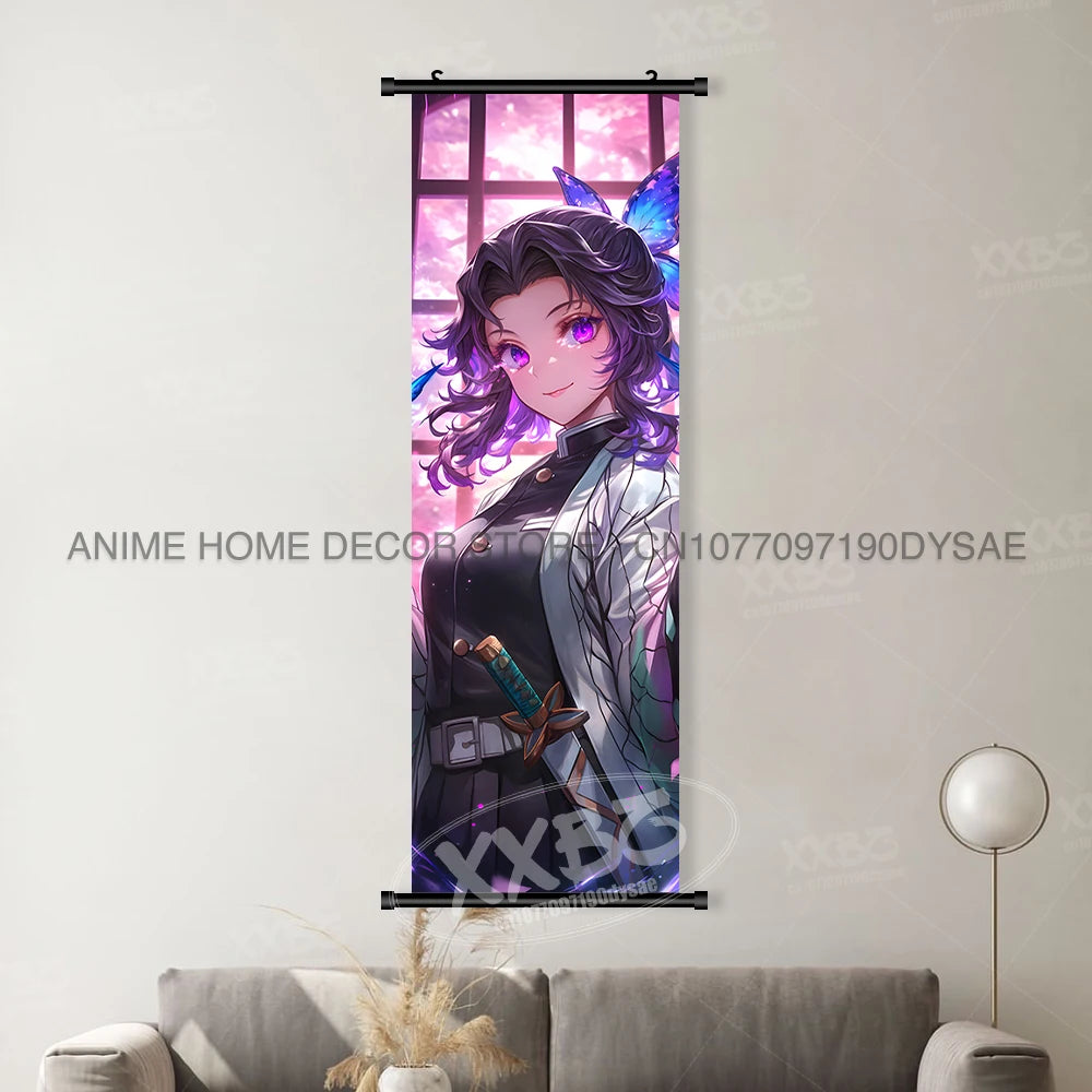Anime Demon Slayer: Kimetsu No Yaiba Figures Poster Canvas Print Hanging Painting Wall Art Scrolls Picture Home Decoration Mural