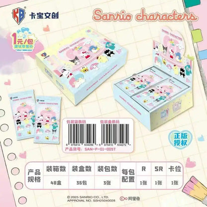 Genuine Sanrio Family Shining Dream Journey Series Limited Edition Collectible Cards Peripheral Children Holiday Toys Gifts