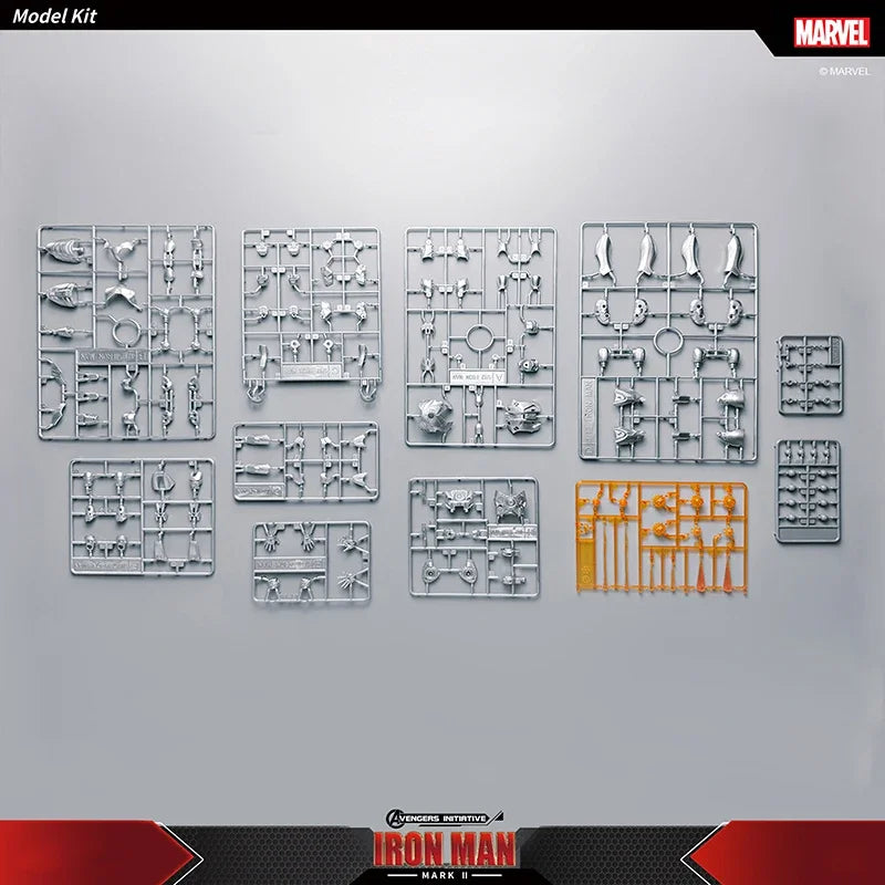 Fondjoy Marvel Iron Man MK2 1/12 Scale Action Figures Assemble Toy Iron Man Model Desktop Collection Ornament Puzzle Toy Gifts