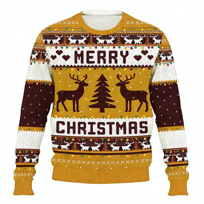 Funny Customizable Photo Ugly Christmas Sweater Personalized DIY Face Family Pullovers 3D Printed Patterned Men/Women Gift Tops