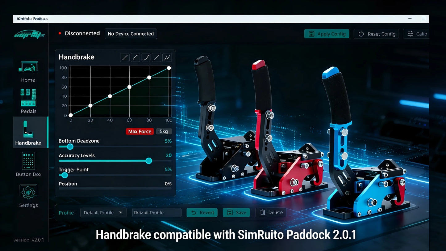 Sim Rui to Pc Handbrake Simracing Hand Brake Sim Racing Cockpit Usb Brakes Drift Game Steering Wheel Lever Simulator