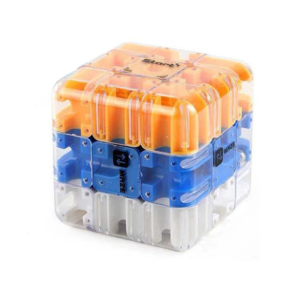 NEW 3D Maze Cube Ball Labyrinth Puzzle Brain Teaser For Adults & Kids Difficult IQ Challenge Problem Solving Educational Toys