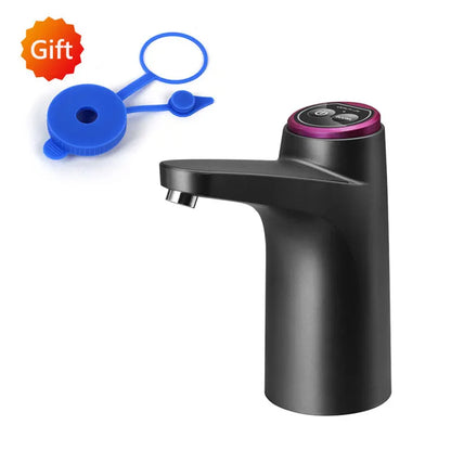 HiPiCok Electric Water Dispenser with Universal Bucket Cap Water Bottle Pump USB Automatic Water Pump for any Gallon Bottle