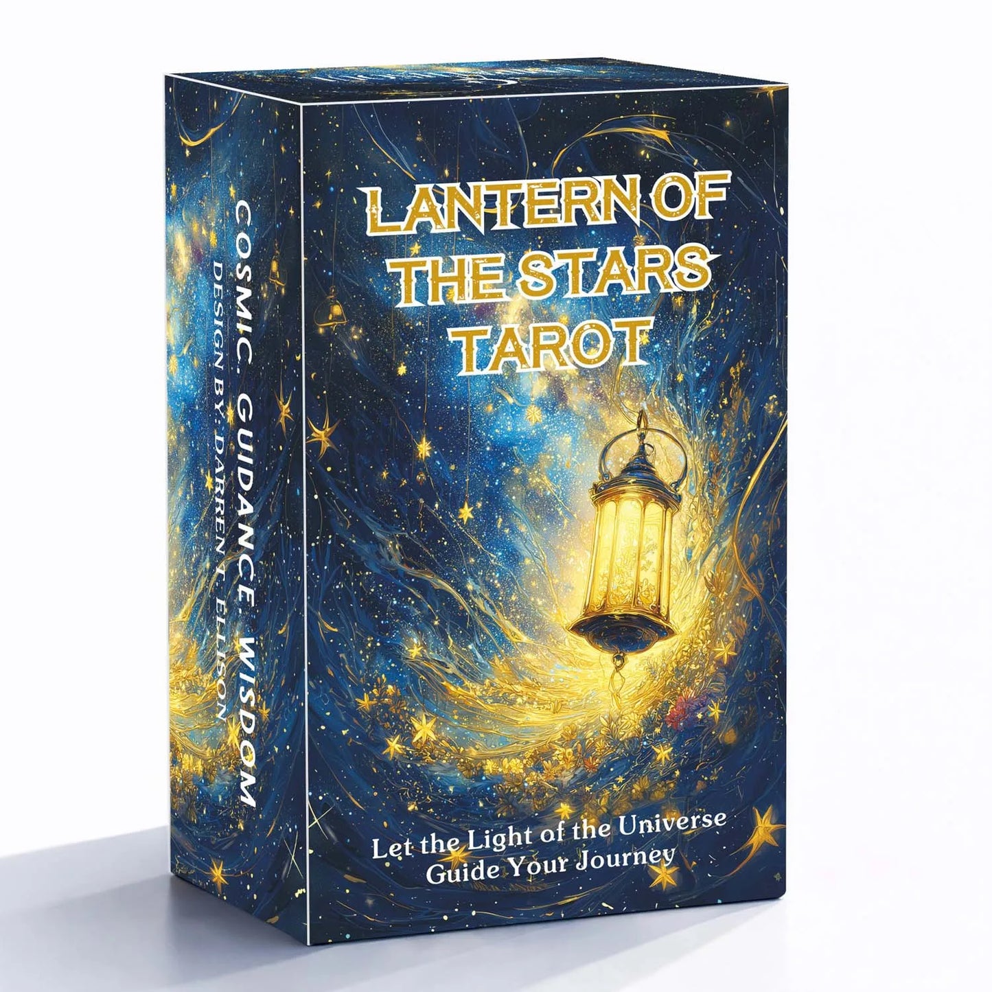 78 Card Deck, 13x8 Cm, Lantern of the Stars Tarot Cards, Traditional Symbolism with Bright Celestial Imagery, Card Game