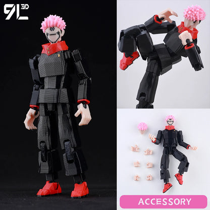9L3D New 2025 Titan13 Fushiguro Desk Decoration LUCKY13 Mahoraga & Dogs T13 Multi-Jointed Dummy13 Stop Motion Animation For Fans