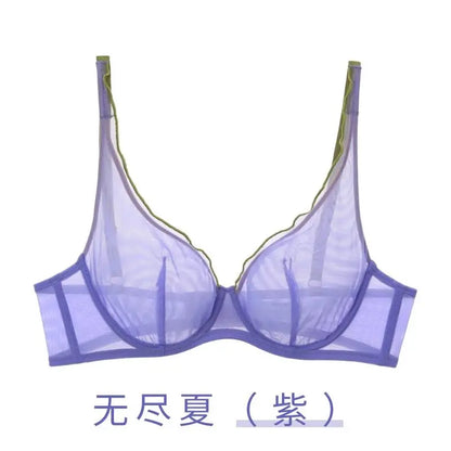 Women Summer Lingerie Set Push Up Bra Comfort Lift Seamless Push Up Bra for Women Full Cup No Underwire Ultra Thin Bra S-2XL Hot