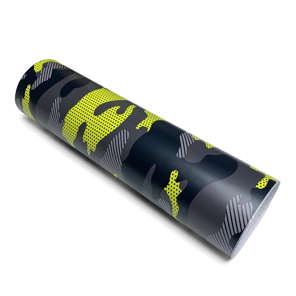 Motorcycle Adhesive Vinyl Wrap Car Cover Yellow Accessories Auto Jeep Off-Road Camouflage Film Vehicle Decoration Car Body Films