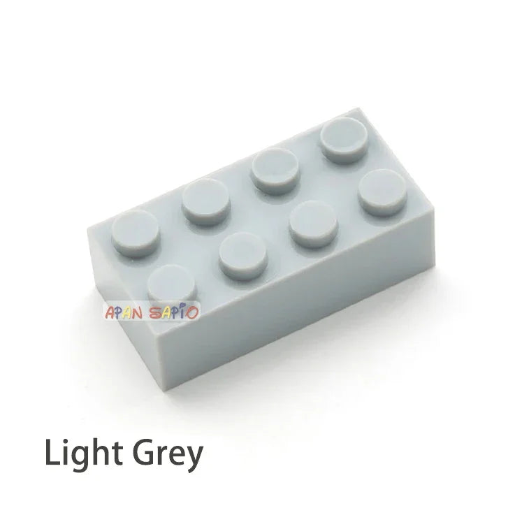 300pcs 2x4 Dot DIY Building Blocks Thick Figures Bricks Educational Creative Size Compatible With 3001 Plastic Toys for Children