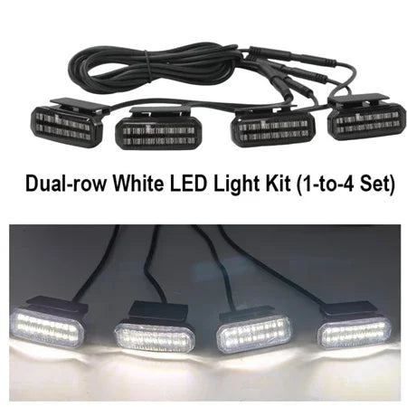 18LED Front Grille Light FOR FOTON TUNLAND V9 Car Daytime Running Light Wheel Eyebrow Lamp For Pickup Offroad 12V led light