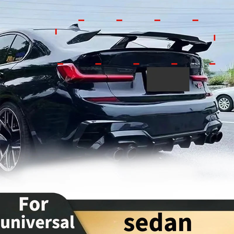 Sedan Universal for BMW 4 Series G22 G23 M2 M3M4 M5 G80 G82 Rear Trunk Spoiler Lip Wing Tail Fin Refitting Racing GT Style Kits