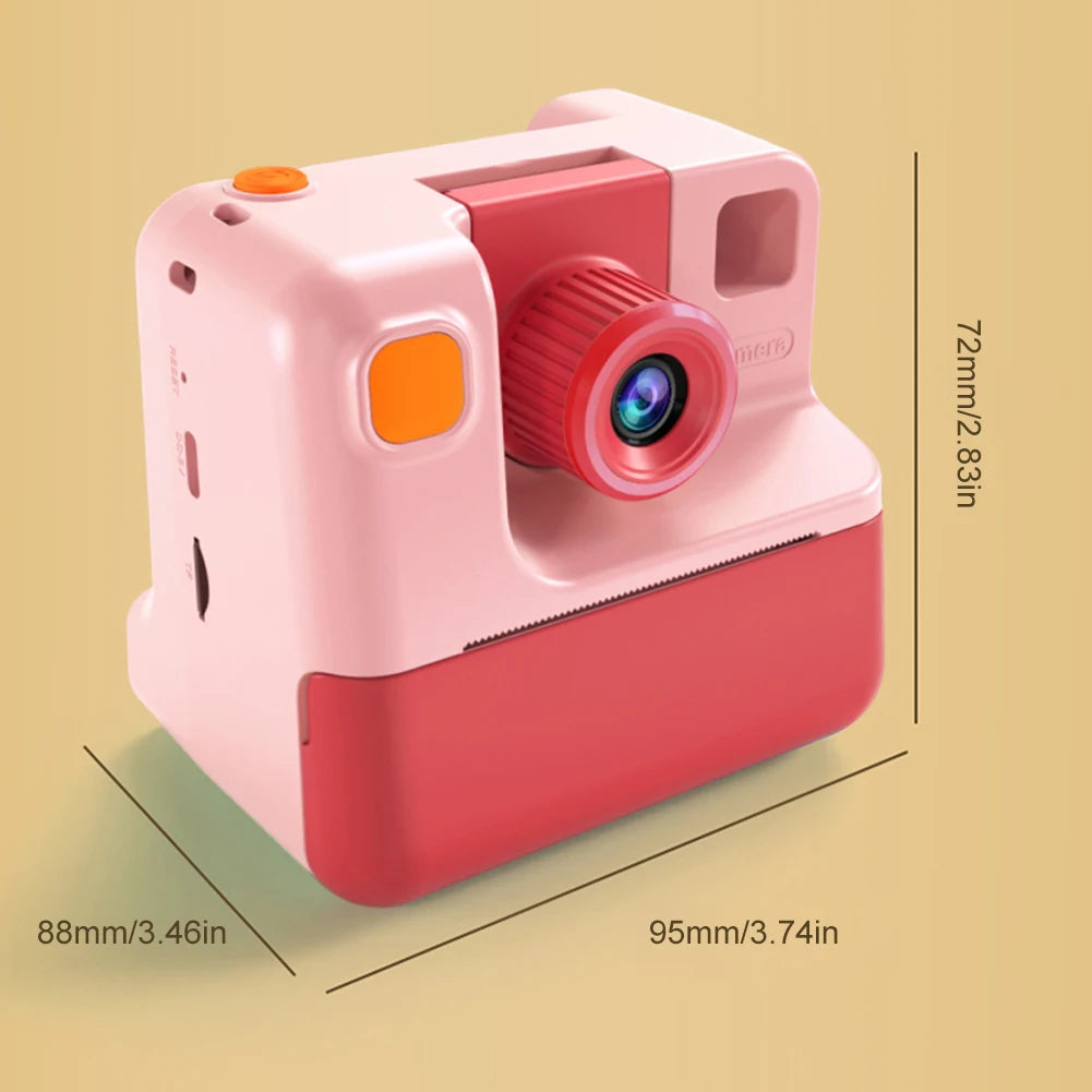 1080P HD Toy Camera Toddler Cameras Instant Print Photo Thermal Printer Small Camcorder Kids Toys For Girl Boy Birthday Gifts