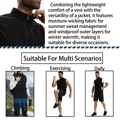 Men Sauna Top Slimming Tummy Control Shapewear Zipper Design Faja High Collar Jacket Sweat Promotion Sauna Suit Compression Vest
