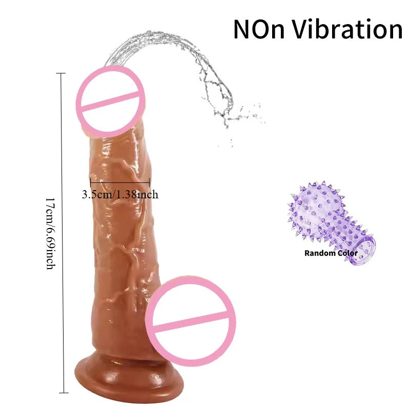 Women Realistic Water Squirting Vibration Dildos Anal Toys Penetration Masturbation Suction Cup Big Penis Dick Adult Sex Toy 18+