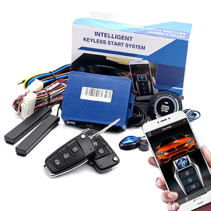auto universal central locking anti-theft car immobilizer Car alarm central lock Start stop remote start button for cars starter