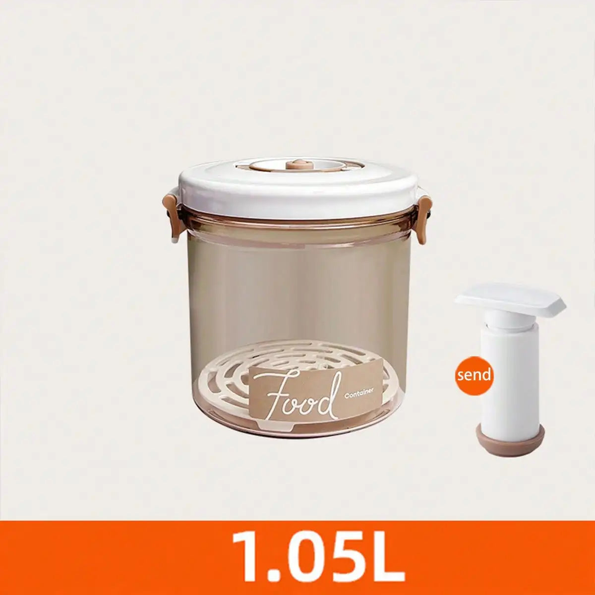 1 Kitchen Food Grade Vacuum Sealed Container, Refrigerator Vacuum Preservation Box Storage Container