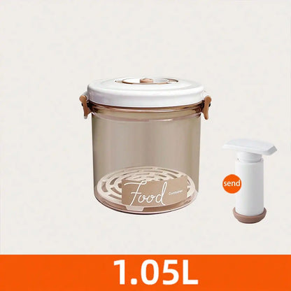 1 Kitchen Food Grade Vacuum Sealed Container, Refrigerator Vacuum Preservation Box Storage Container