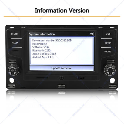 Noname 5GD035280B MIB Carplay Car Radio for VW Golf MK7 MK7.5 Passat B8 Sportvan Tiguan Bluetooth 6.5 inch Android Auto Player