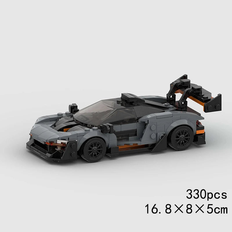 MOC Speed Sports Super Race Car Model Building Blocks Pickup Police Bricks City Racing Vehicle SUV Technical Rally Sport Toy