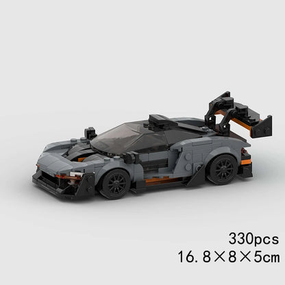 MOC Speed Sports Super Race Car Model Building Blocks Pickup Police Bricks City Racing Vehicle SUV Technical Rally Sport Toy