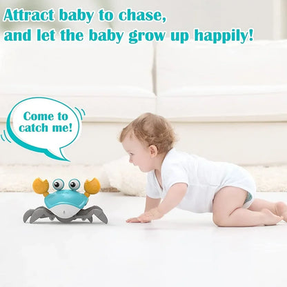 Dancing Crab Run Away Toy for Babies Crawling Interactive Escape Crabs kids electronic toys Birthday Christmas Gift No Battery
