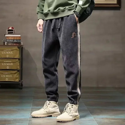 Men's Sweatpants Corduroy Trousers Athletic Black Man Sweat Pants Harem Sport Track High Quality Baggy Fashion Y2k New Items In