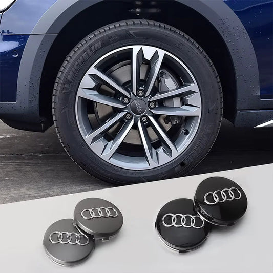 4PCS 59mm Car Wheel Center Hub Caps Replacement Hubcap Tire Rim Decoration Covers For Audi A1 B6 B7 A3 B8 A5 A4 A6 C5 C6 8P B5
